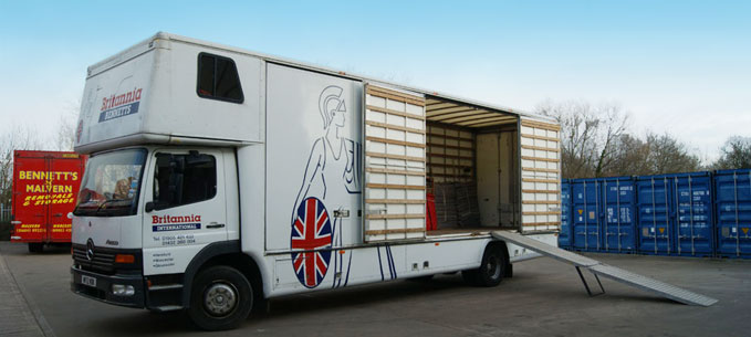 britannia bennets removal truck