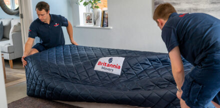 fitting a sofa cover for home removals
