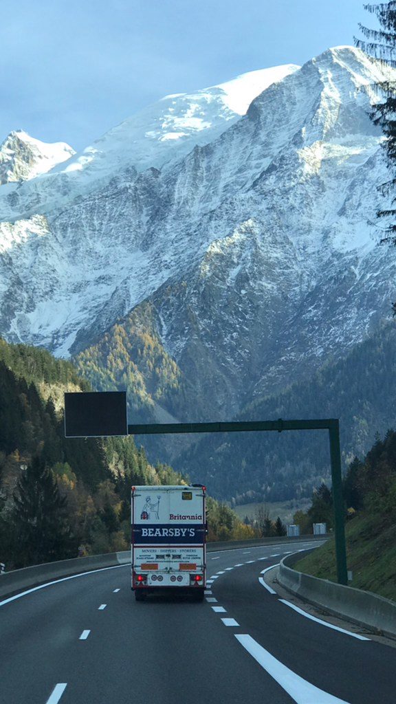 truck in Alps