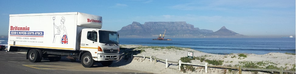 Aidan.k removal vehicle overlooking a sandy beach south africa