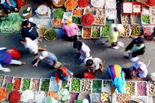 Indonesian traditional market