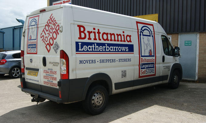 corporate relocation and office removals van